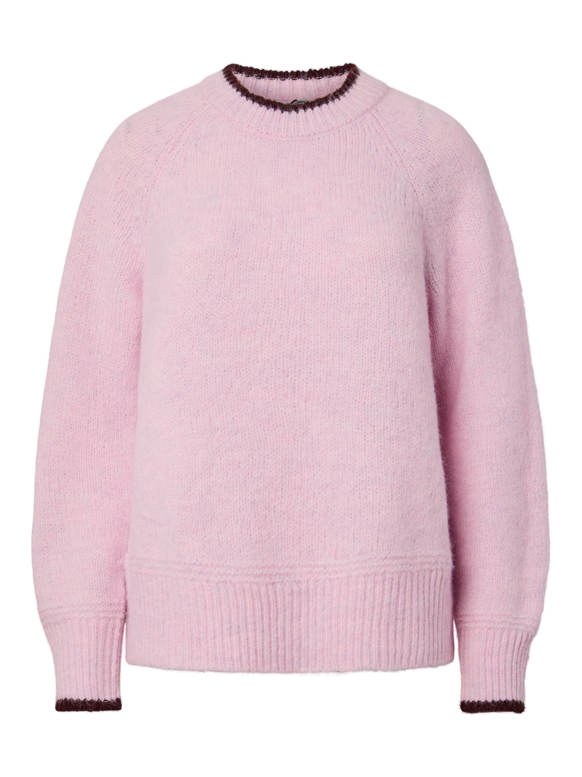 PIECES Pullover 'PCIvy' in Pink: Vorderseite