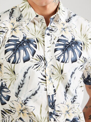 Fit confort Chemise 'JJHAWAII' JACK & JONES en blanc