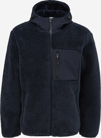 s.Oliver Fleece jas in Blauw: voorkant