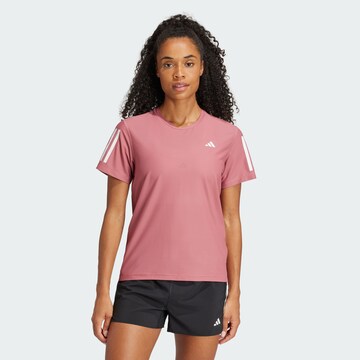 ADIDAS PERFORMANCE Toiminnallinen paita 'Own The Run' värissä vaaleanpunainen: edessä
