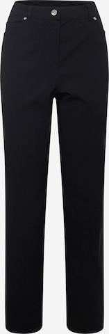SAMOON Skinny Pants in Blue: front