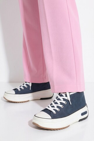 MIAMODA Wide Leg Hose in Pink
