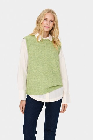 SAINT TROPEZ Sweater 'Zanett' in Green: front