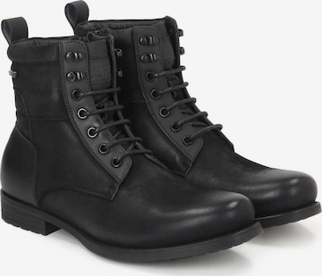 Kazar Lace-Up Boots in Black