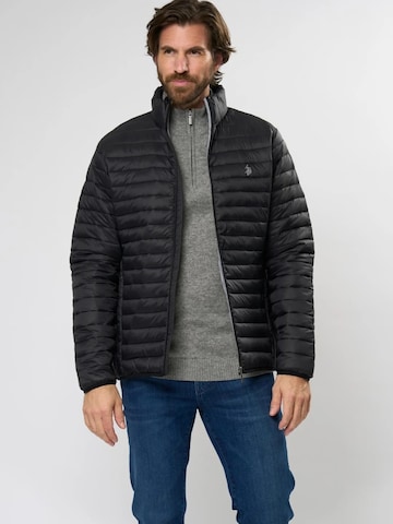 U.S. POLO ASSN. Overgangsjakke 'Mark' i sort: forside
