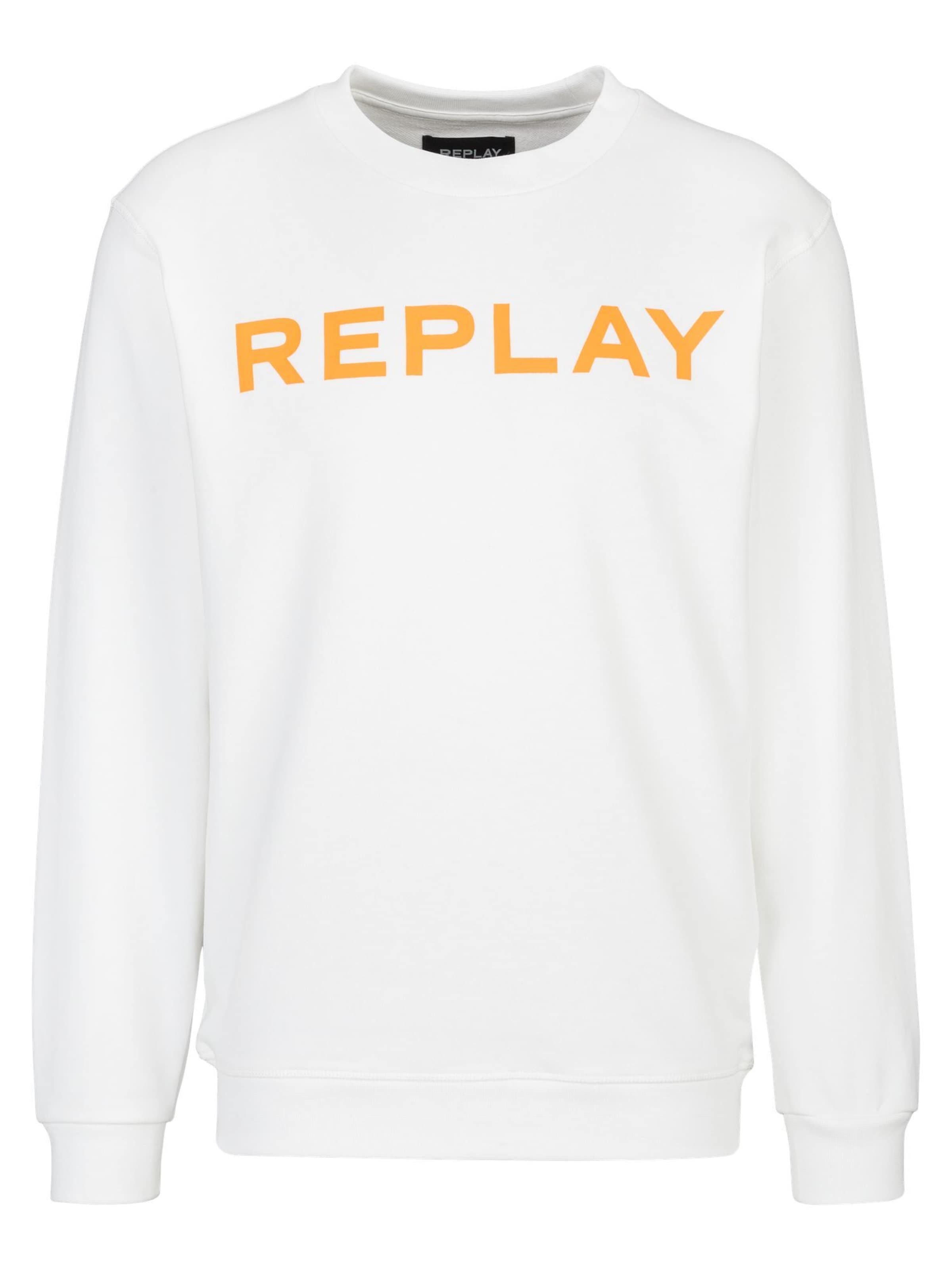 Sweat-shirt REPLAY en blanc : devant