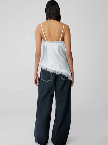 Bershka Top - Modrá