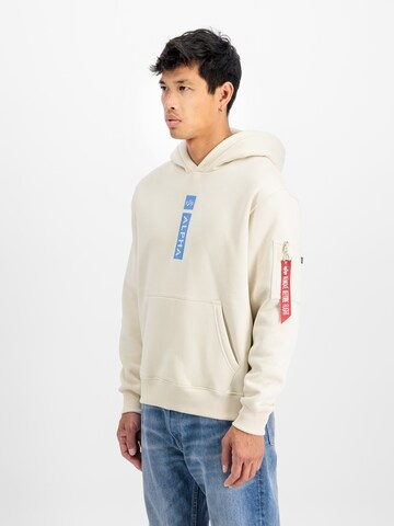 ALPHA INDUSTRIES - Sudadera en beige: frente
