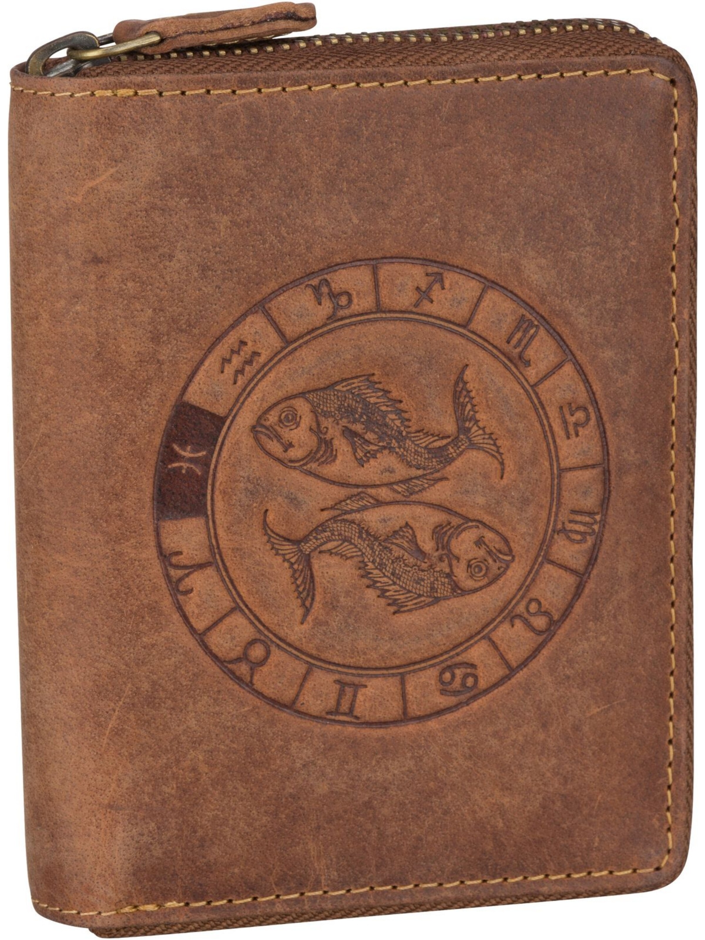 Portamonete 'Vintage 821A' di GREENBURRY in marrone: frontale