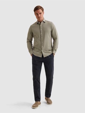 VANGUARD Regular fit Overhemd 'Elevated Knit shirt with widespread collar' in Groen