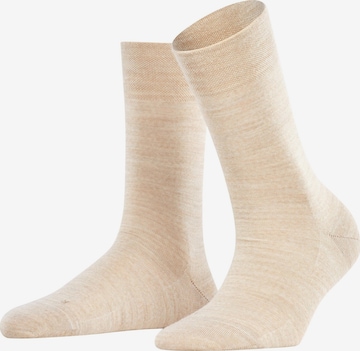 FALKE Socken 'Sensitive Berlin' in Beige: Vorderseite