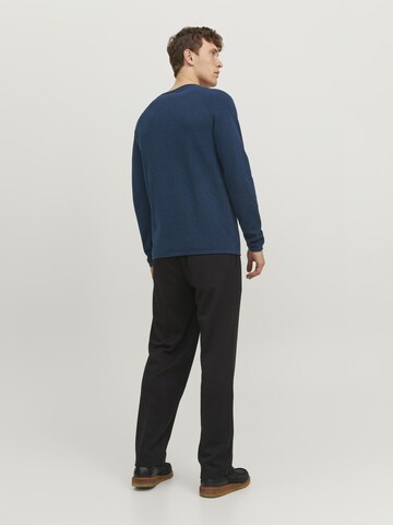 JACK & JONES Regular Fit Pullover 'Hill' in Blau