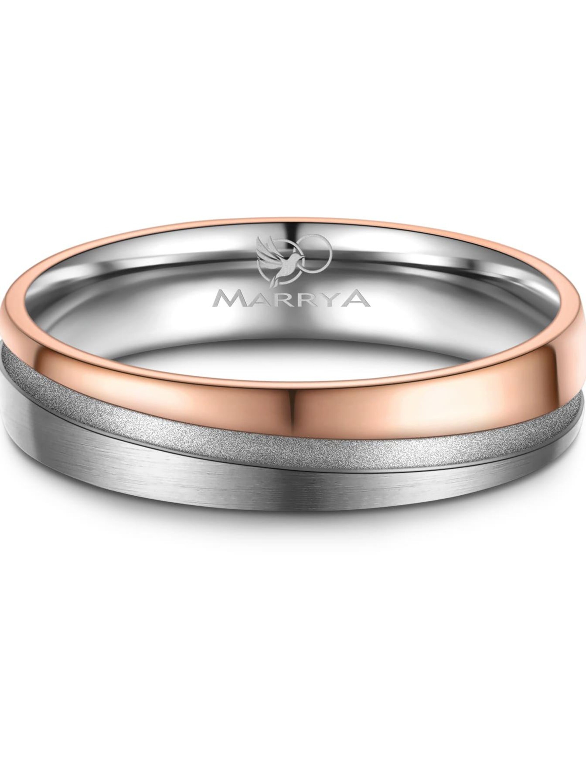 MARRYA Ring 'MARRYA TI-27 Ehering aus Titan' in Gold