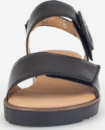 GABOR Strap Sandals in Black