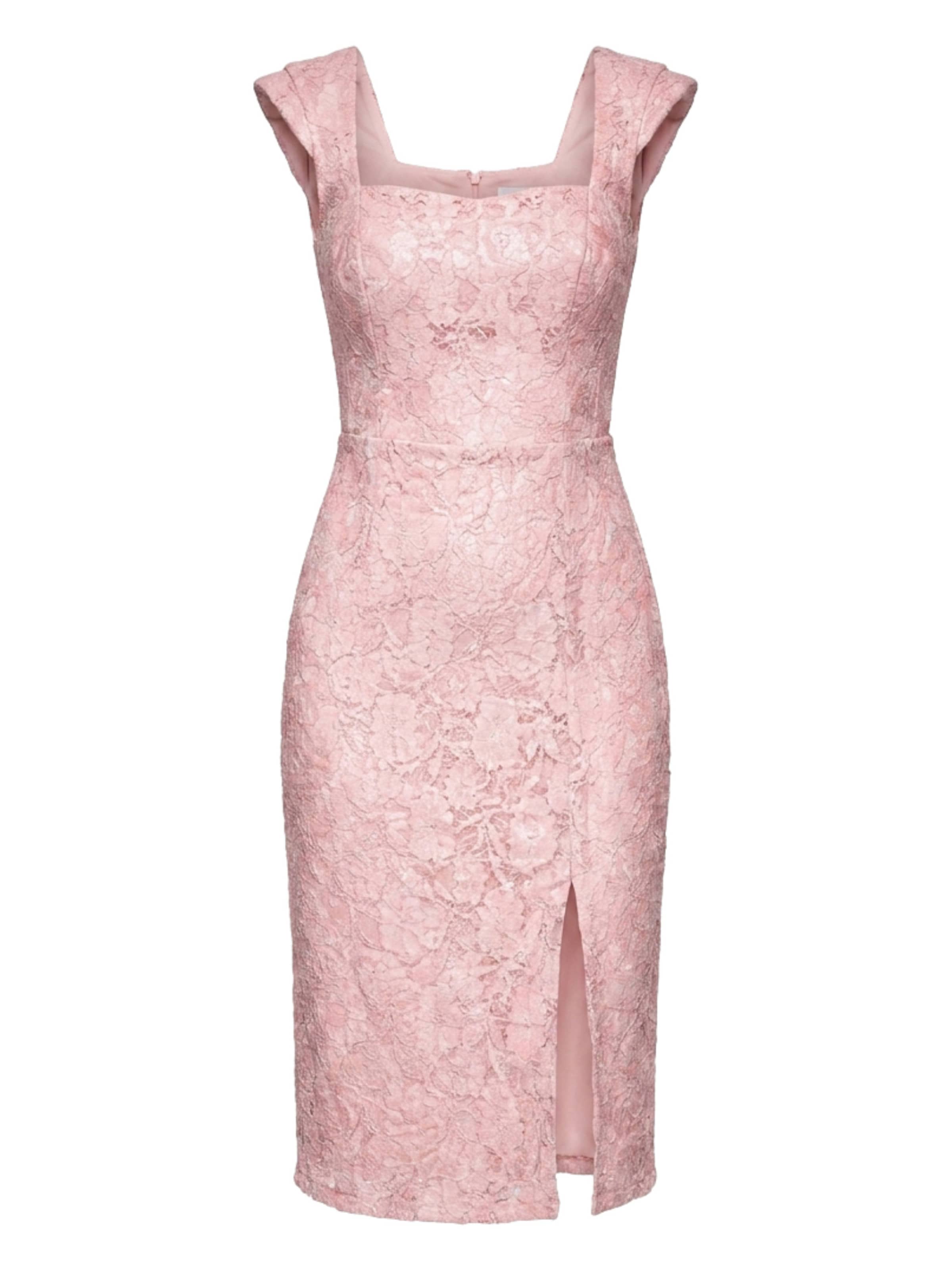 Robe de cocktail Ombre en rose : devant