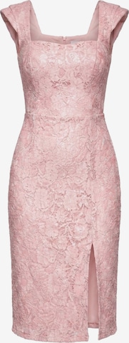 Robe de cocktail Ombre en rose : devant