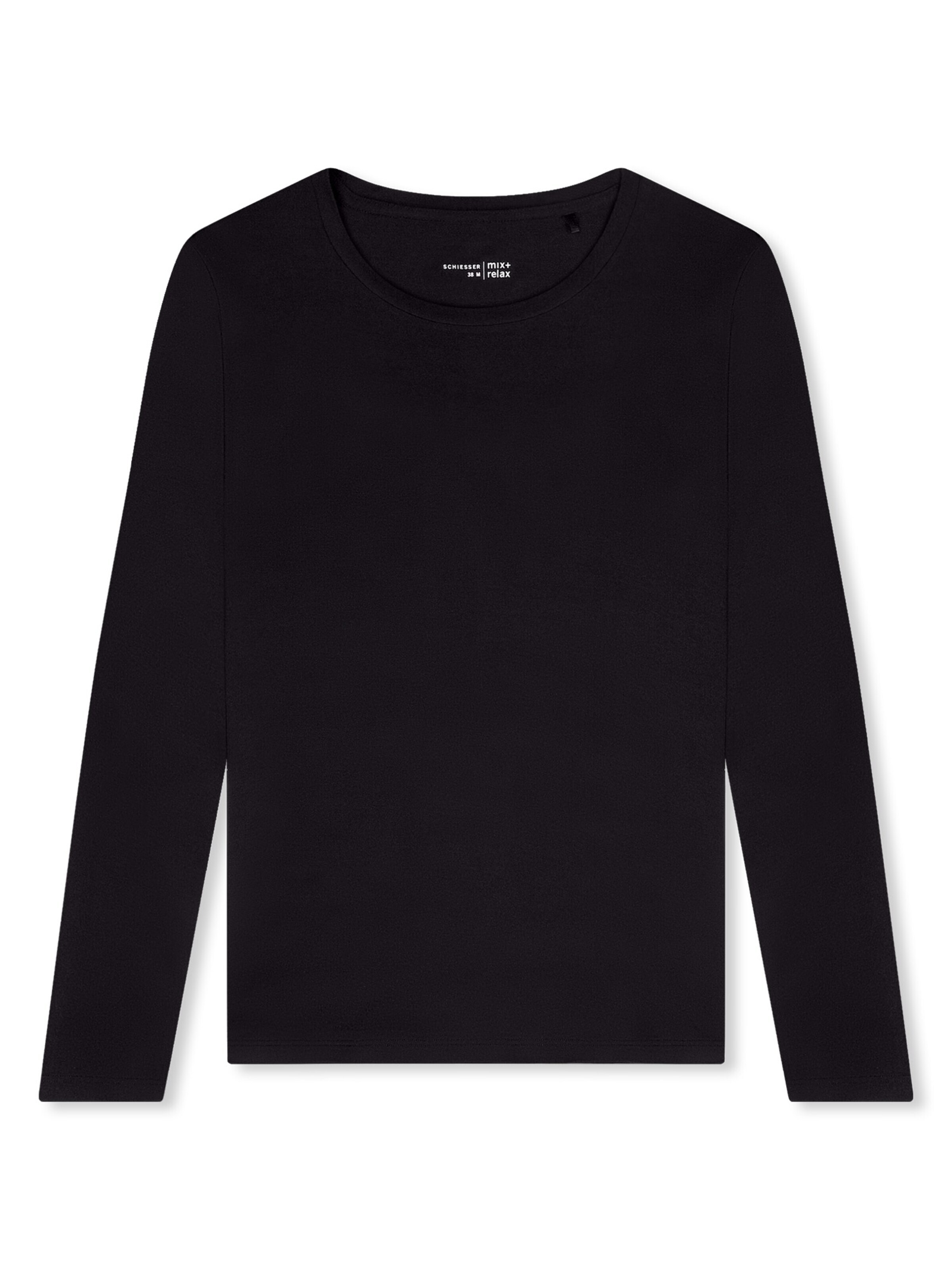 SCHIESSER Pajama Shirt 'Mix & Relax' in Black: front