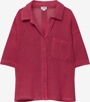 Pull&Bear Bluzka w kolorze czerwony: przód
