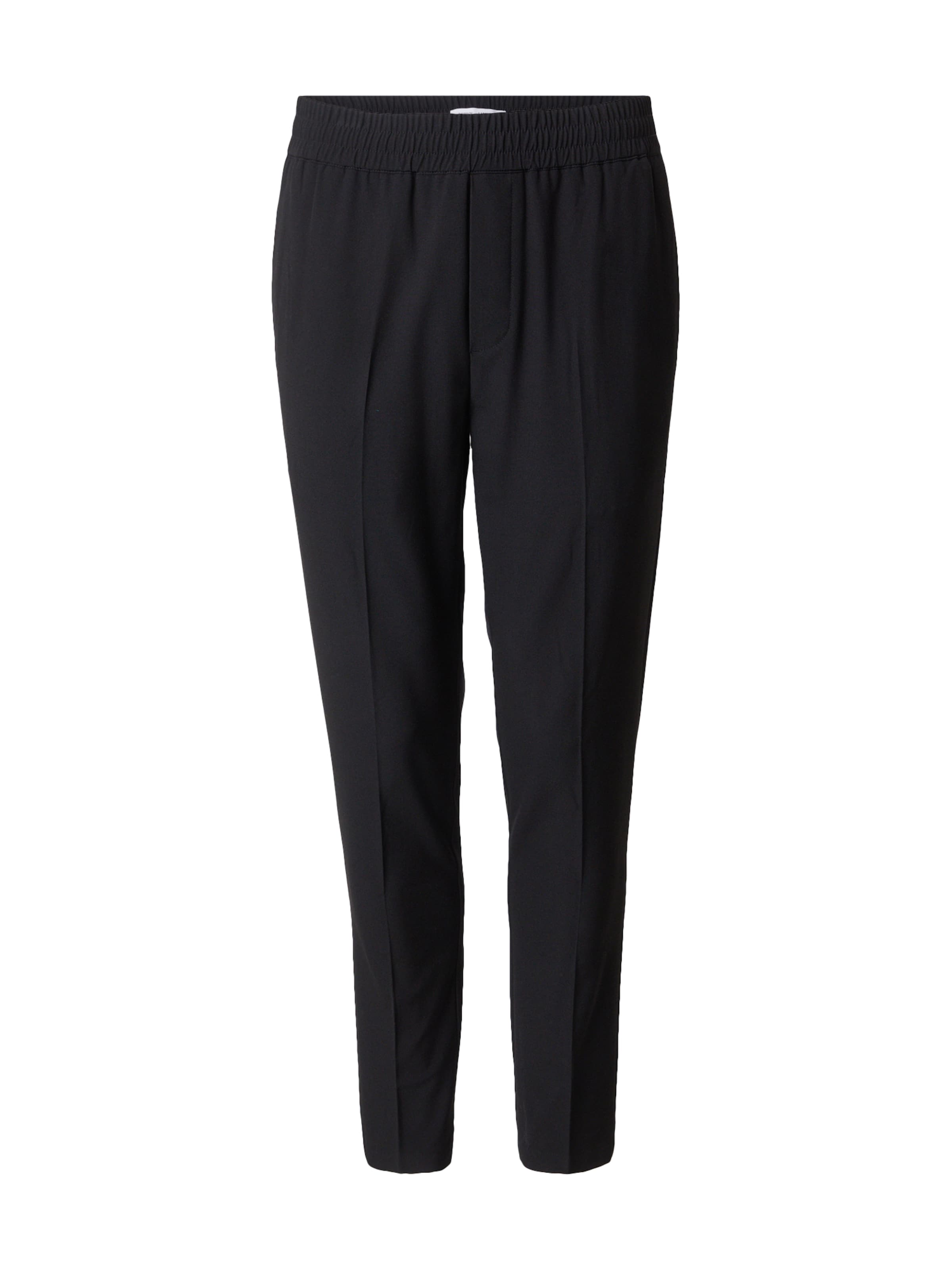 Samsøe Samsøe Слим Плиссированные брюки &#x27;Smithy&#x27; в Черный: спереди