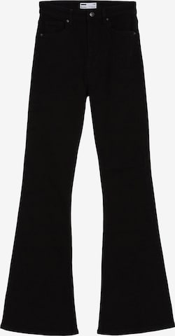 Bershka Flared Jeans in Schwarz: predná strana