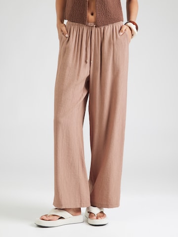Eight2Nine - Pierna ancha Pantalón en marrón: frente