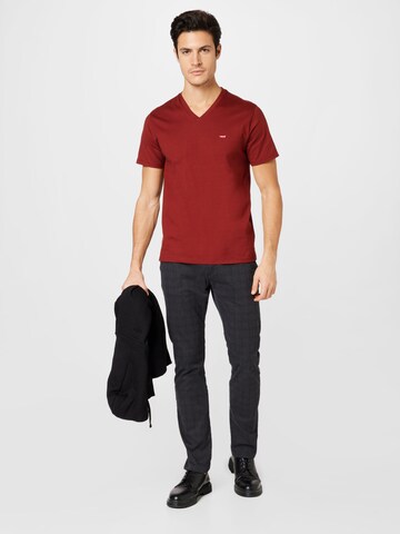 T-Shirt 'Original HM Vneck' LEVI'S ® en marron