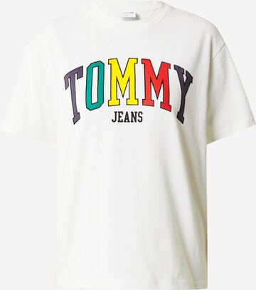 Tommy Jeans Shirt in Wit: voorkant