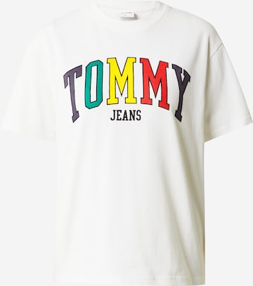 T-shirt Tommy Jeans en blanc : devant