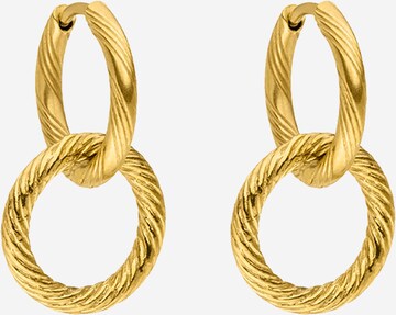 PURELEI Earrings 'Kii Elua' in Gold: front