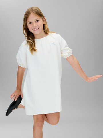 Calvin Klein Jeans Dress in White: front