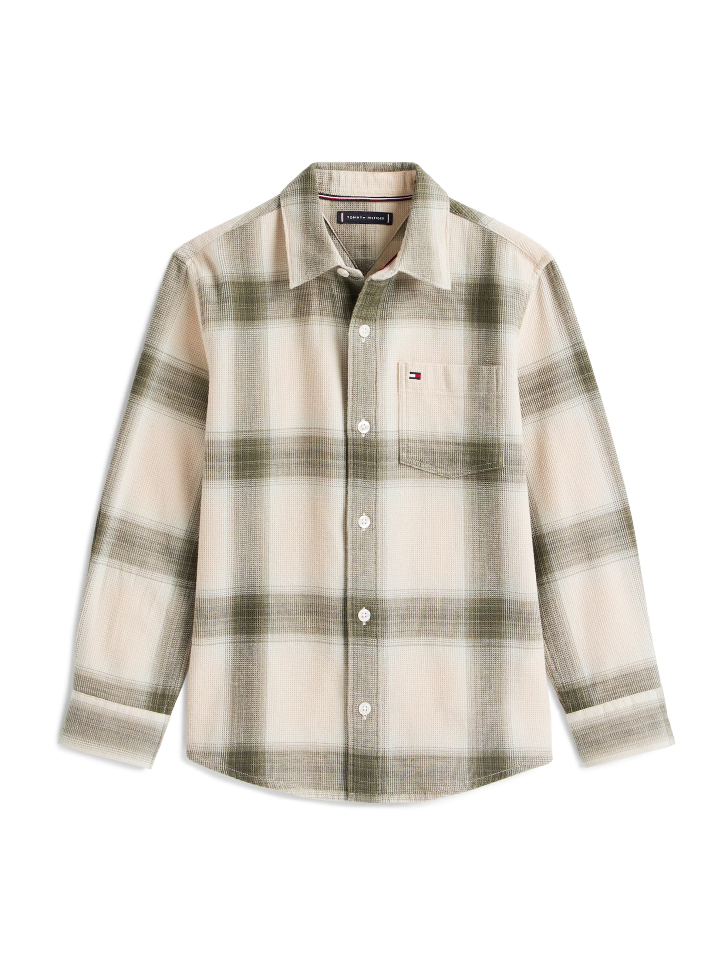 TOMMY HILFIGER Klasický střih Košile – zelená: přední strana