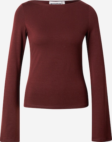 WEEKDAY - Camiseta 'Annie' en rojo: frente