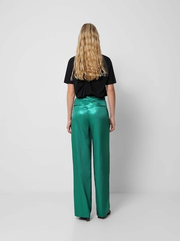 Scalpers Loose fit Pleat-Front Pants in Green