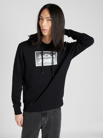 Sweat-shirt 'STEEL' JACK & JONES en noir : devant