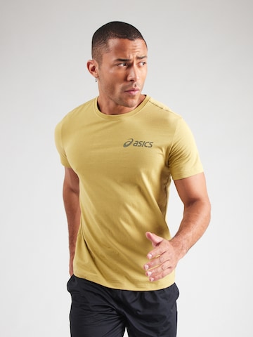 Maglia funzionale di ASICS in giallo: frontale