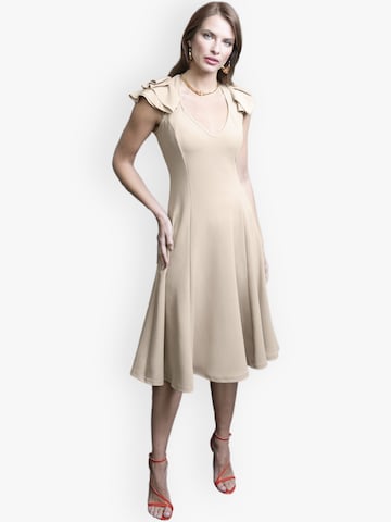 Robe de cocktail HotSquash en beige