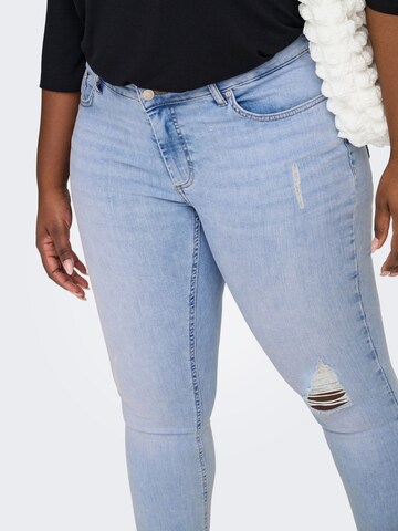 ONLY Carmakoma Skinny Jeans 'CARWilly' in Blauw
