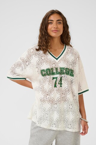 CULTURE T-Shirt 'CUCollege' in Weiß: Vorderseite