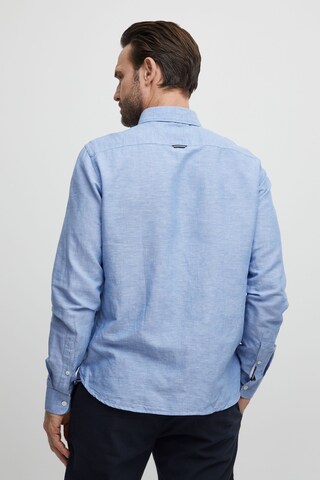 FQ1924 Regular fit Button Up Shirt 'Fqerlendur' in Blue