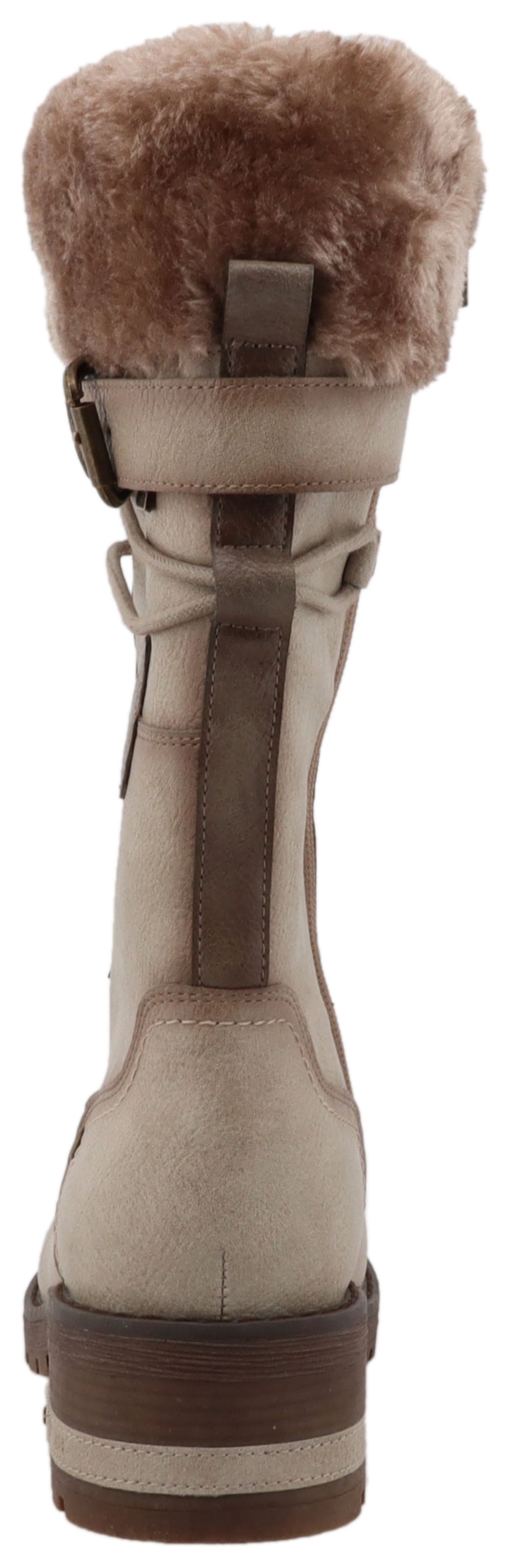 Bottes à lacets MUSTANG en beige