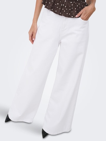 Wide Leg Jean 'ONLFrancesca' ONLY en blanc