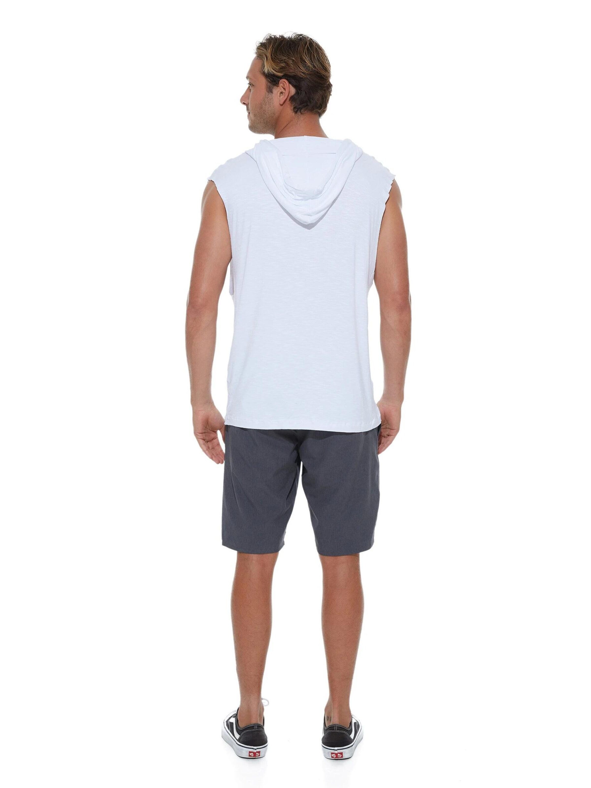 69Slam - Camiseta 'CAMISETA CON CAPUCHA REGAN BLANCA' en blanco