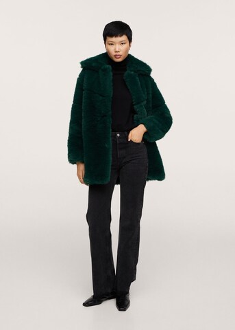 MANGO Zimný kabát 'Purpurin' - Zelená