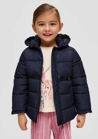 s.Oliver Winterjas in Blauw: voorkant