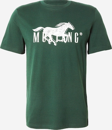 MUSTANG Shirt 'Austin' in Groen: voorkant