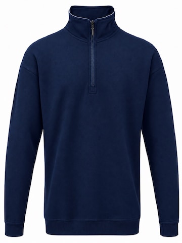 ØRN Workwear Sweatshirt 'ORN Grouse Quarter-Zip Sweatshirt – Marineblauw' in Blauw: voorkant