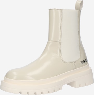 Love Moschino Chelsea boots in Ivory ABOUT YOU
