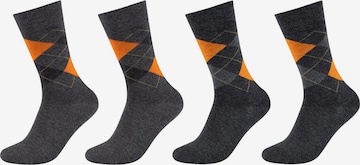 camano Socks in Grey: front