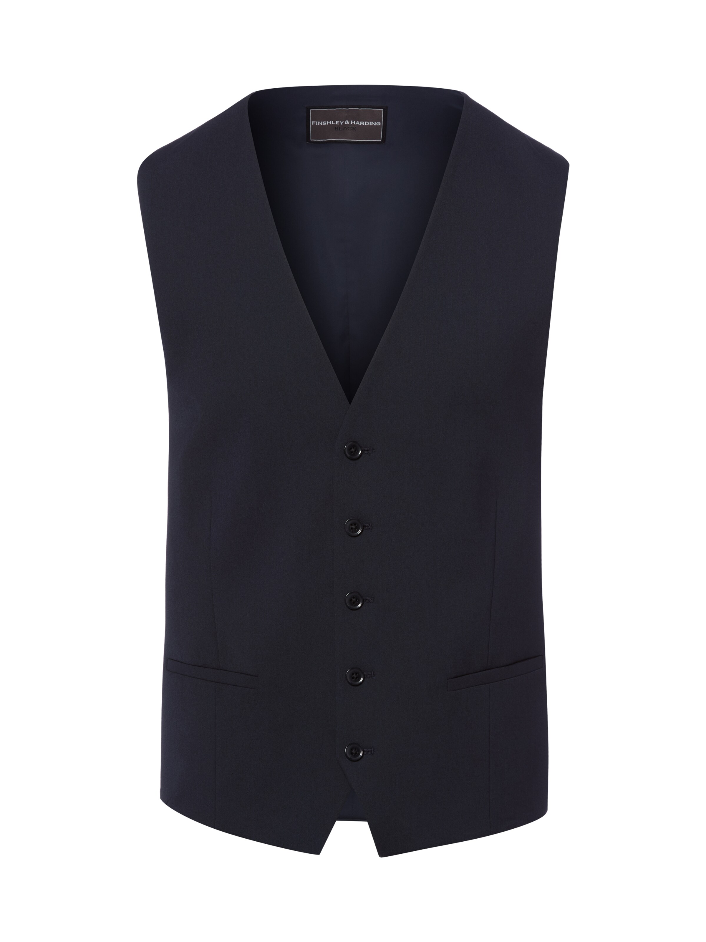 Gilet de costume Finshley & Harding en bleu : devant