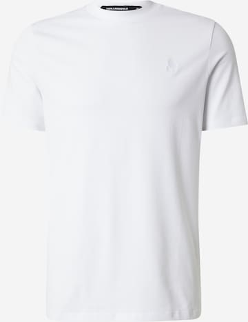 Tricou de la Karl Lagerfeld pe alb: față